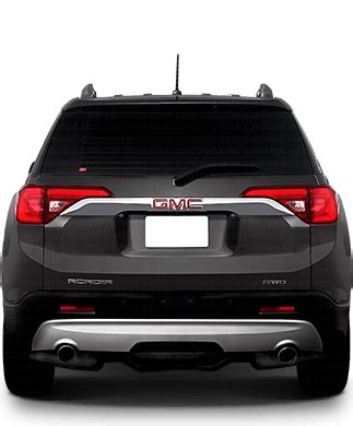 GMC Acadia 2016-2020 Dimensions Rear View