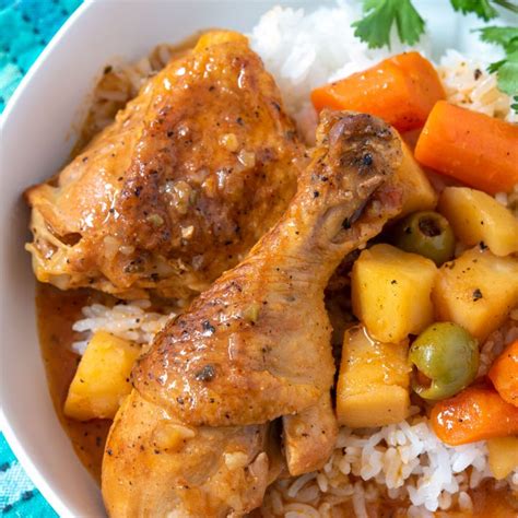 Pollo Guisado Puerto Rican Stewed Chicken Kitchen Gidget