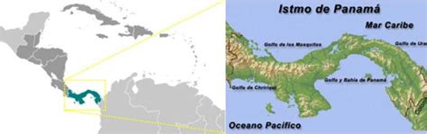 Localización Del Istmo De Panamá Download Scientific Diagram