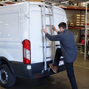 Rear Door Ladder For Van Transit Sprinter Promaster No Drilling No