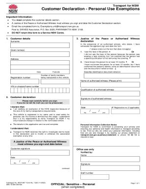 Fillable Online 123 Printable Statutory Declaration Form Nsw Templates