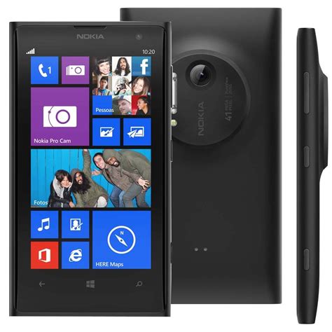 Celular Desbloqueado Nokia Lumia 1020 Preto Windows Phone 8 Tela 4