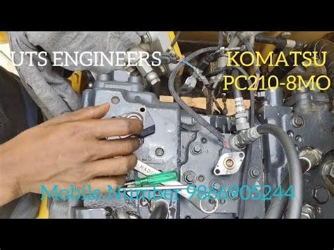 Komatsu PC210 8 MO Hydraulic Pump Repair YouTube