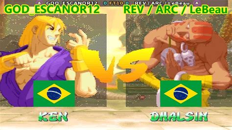 Street Fighter Alpha 2 GOD ESCANOR12 Vs REV ARC LeBeau FT10 YouTube