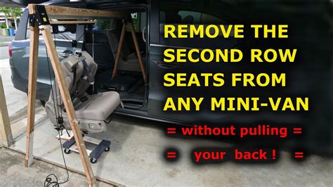 Remove Second Row Seats From Any Van Or Mini Van YouTube