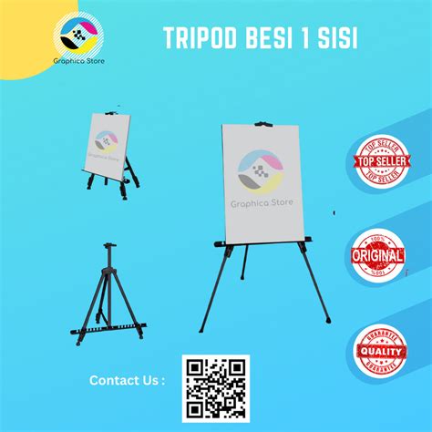 Jual Tripod Poster Display Banner Tripod Sisi Standing Banner