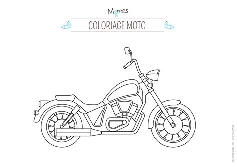 Coloriage Moto Momes Net