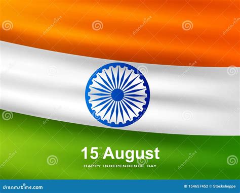 Indian Tricolor Background For Th August Happy Independence Day Of