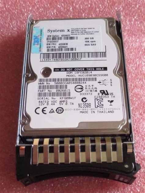 IBM 42D0638 300GB 10k Rpm 6gbps Sff 2 5 H S SAS Hard Drive At Rs 4150