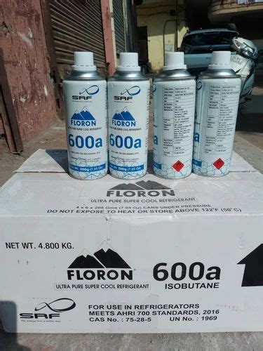 Refrigerant R A Isobutane Gases Packaging Type Can