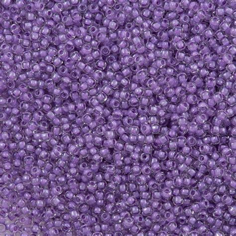 50g Toho Round Seed Bead 110 Inside Color Lined Wisteria 935 Aura Crystals Llc