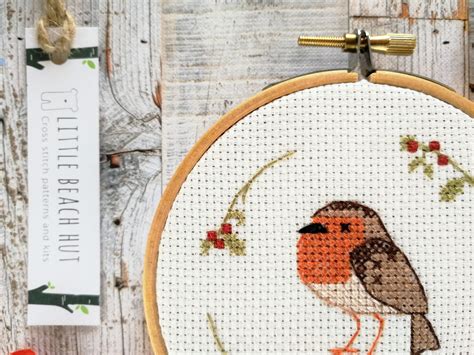 Robin Cross Stitch Kit Cross Stitch Patterns Small Cross - Etsy