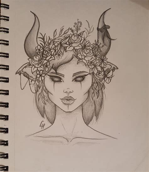 Demon Sketch Demon Drawings Nature Art Drawings Creepy Drawings