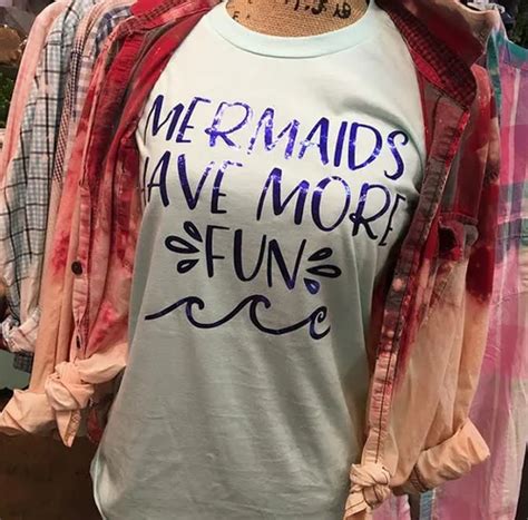 Mermaids Have More Fun T Shirt And Farmgirl T Shirt Manufacturer From Howrah