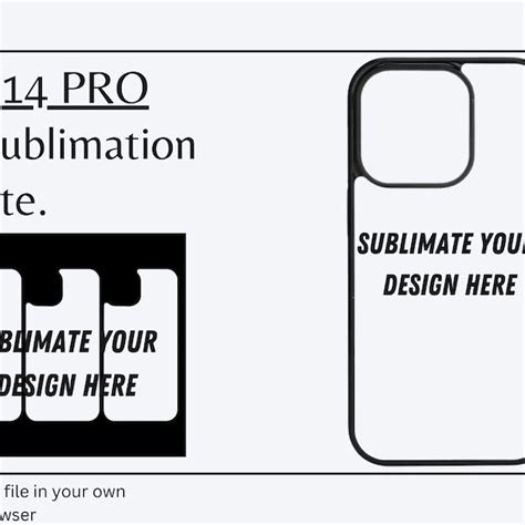 IPhone 14 Pro Max Sublimation Template Etsy