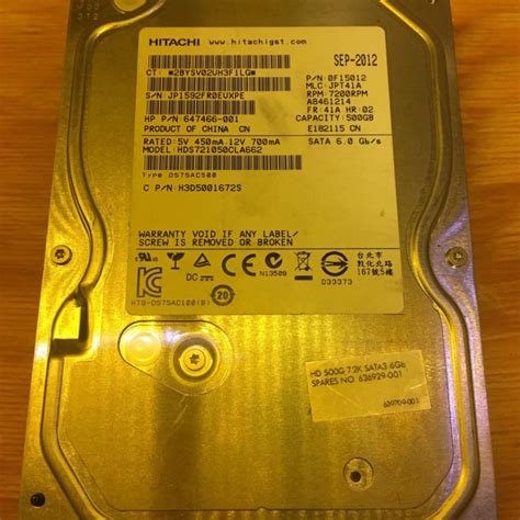 HDD 500gb SATA HITACHI жесткий диск – купить в Москве, цена 1 000 руб ...