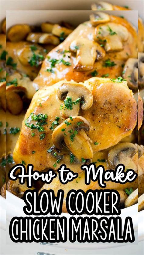 Creamy Crock Pot Chicken Marsala Easy Chicken Marsala Recipe Artofit