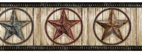 Weathered Barn Stars Wallpaper Border Westerncowboycountry Star