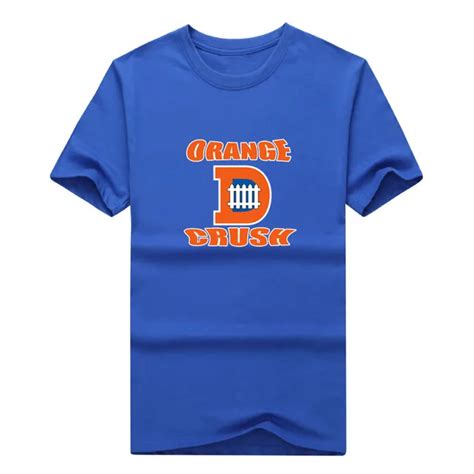 2017 Men Denver Defense Orange Crush T Shirt Tees Short Sleeve T Shirt