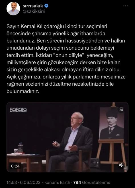 Yekvücut on Twitter Seçim boyunca Kemal Kılıçdaroğlu nu destekleyen