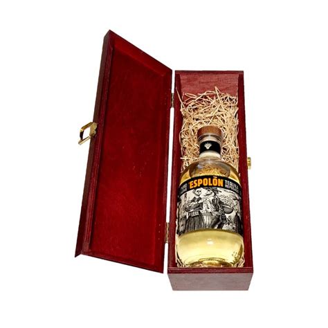 ESPOLON REPOSADO TEQUILA 0 7L 40 W SKRZYNCE DREWNIANEJ Super Alkohole