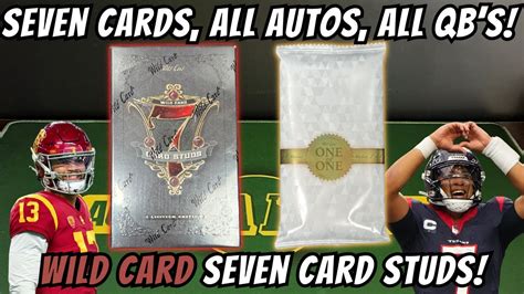 Seven Cards All Autos All Qb S Wild Card Seven Card Studs Qb