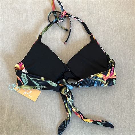 Kona Sol Swim Kona Sol Twistfront Halter Bikini Top S Poshmark