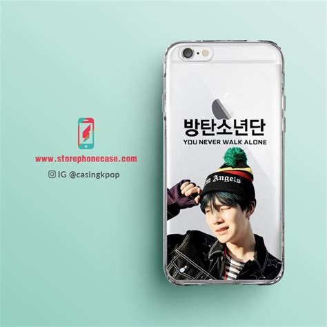 Jual Casing Handphone Kpop Suga Bts You Never Walk Alone Clear Shopee