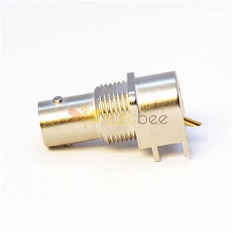 20pcs 90 Degree BNC Connector Female For PCB Mount Through Hole Bulkhead