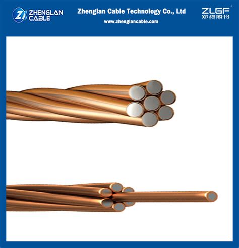 ASTM B227 Copper Clad Steel For Bonding Grounding 21 IACS 45 IACS