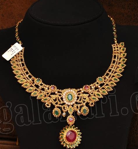 Uncut Diamonds Necklace by Malabar Gold - Indian Jewellery Designs