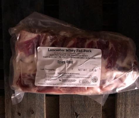 Pork Spare Ribs Per Lb Amos Miller Organic Farm