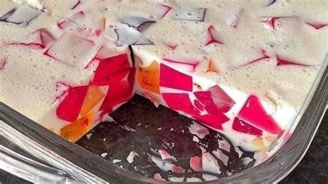 Aprende A Hacer Una Rica Gelatina De Mosaico Con Crema Con Una Receta