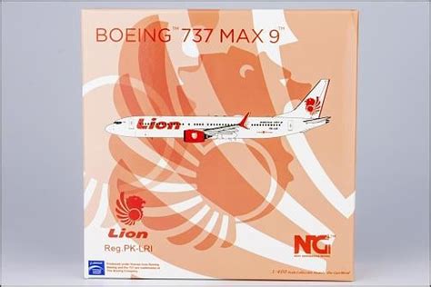 NG Models 89009 Boeing 737 MAX 9 Lion Air PK LRI