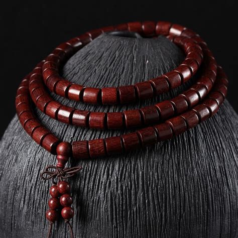 Cuentas De Oraci N De S Ndalo Pulsera De Buda Tibetano Budista Mala