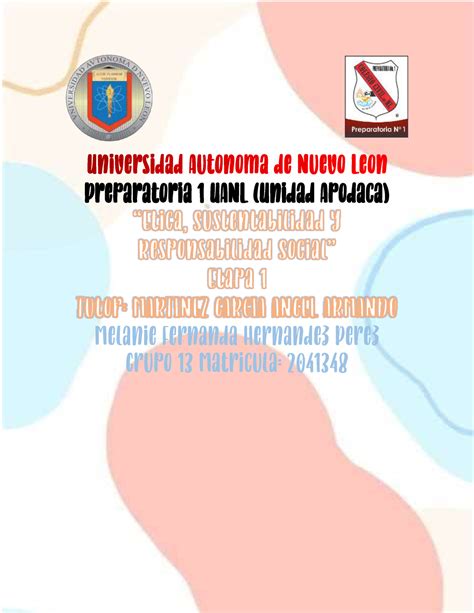 MHP AR Etapa 1 ESRS Actividades De Requisito Preparatoria 1 UANL