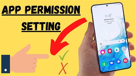 Samsung S22 Plus App Permission Setting 2022 YouTube