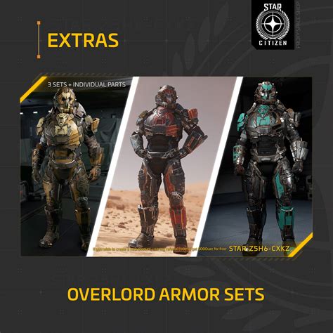 Star Citizen Overlord Armor Helmets Complete Sets Of Ebay