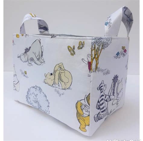 Winnie The Pooh Storage Basket Fabric Organizer Bin Diaper Etsy