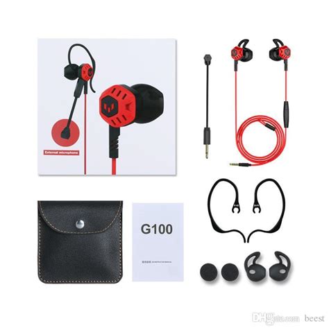 G100 Langsdom 35mm Earphone Wired Gaming Headset Super Bass Sound Headphone Earbuds With