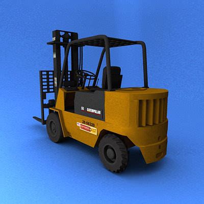 Forklift 3D Model CGTrader