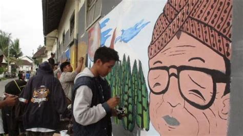 mural kampus hindarkan mahasiswa  vandalisme tribunjogjacom