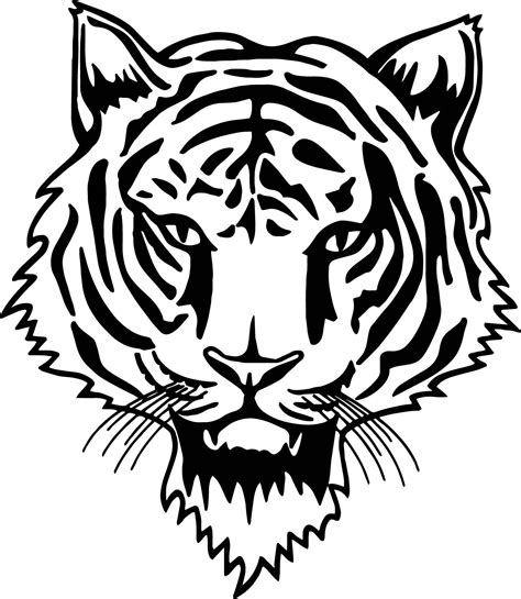 Tiger Face Coloring Pages – Idalias Salon