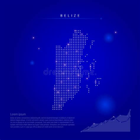 Plantilla Del Vector Del Infographics Del Mapa De Belice Con Regiones Y