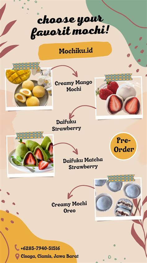 Choose Your Favorit Mochi Ide Makanan Makanan Penutup Mewah Resep Makanan Penutup Mudah