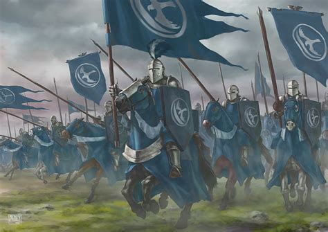 Hd Wallpaper Digital Art Knight Army Warrior Flag Game Of Thrones