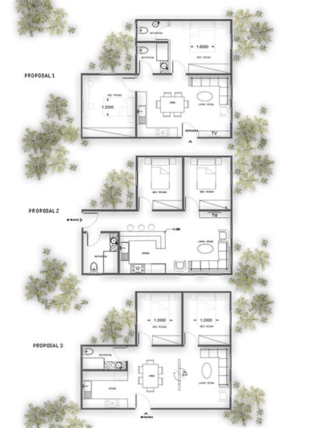 Small apartment plan design on Behance