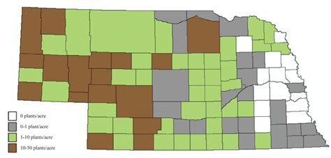 Figure 6 Extent Of Infestation In Rangeland Or Pasture Areas With Yucca Based On A Survey Of