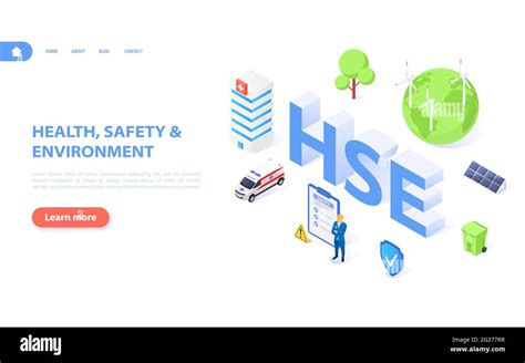 Hse Concept A Banner Dedicated To Health And Safety Safety And The