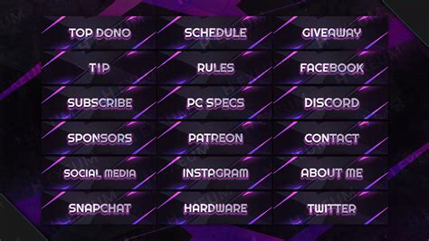 Pink Neon Twitch Overlay Package Webcam Screens Panels Alerts